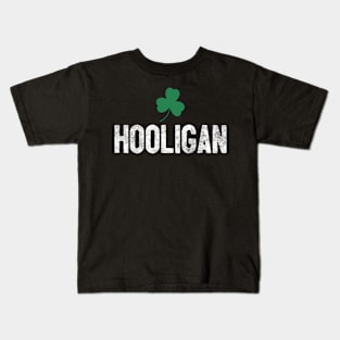 Hooligan Irish St Patrick'S Day Shamrock C Kids T-Shirt